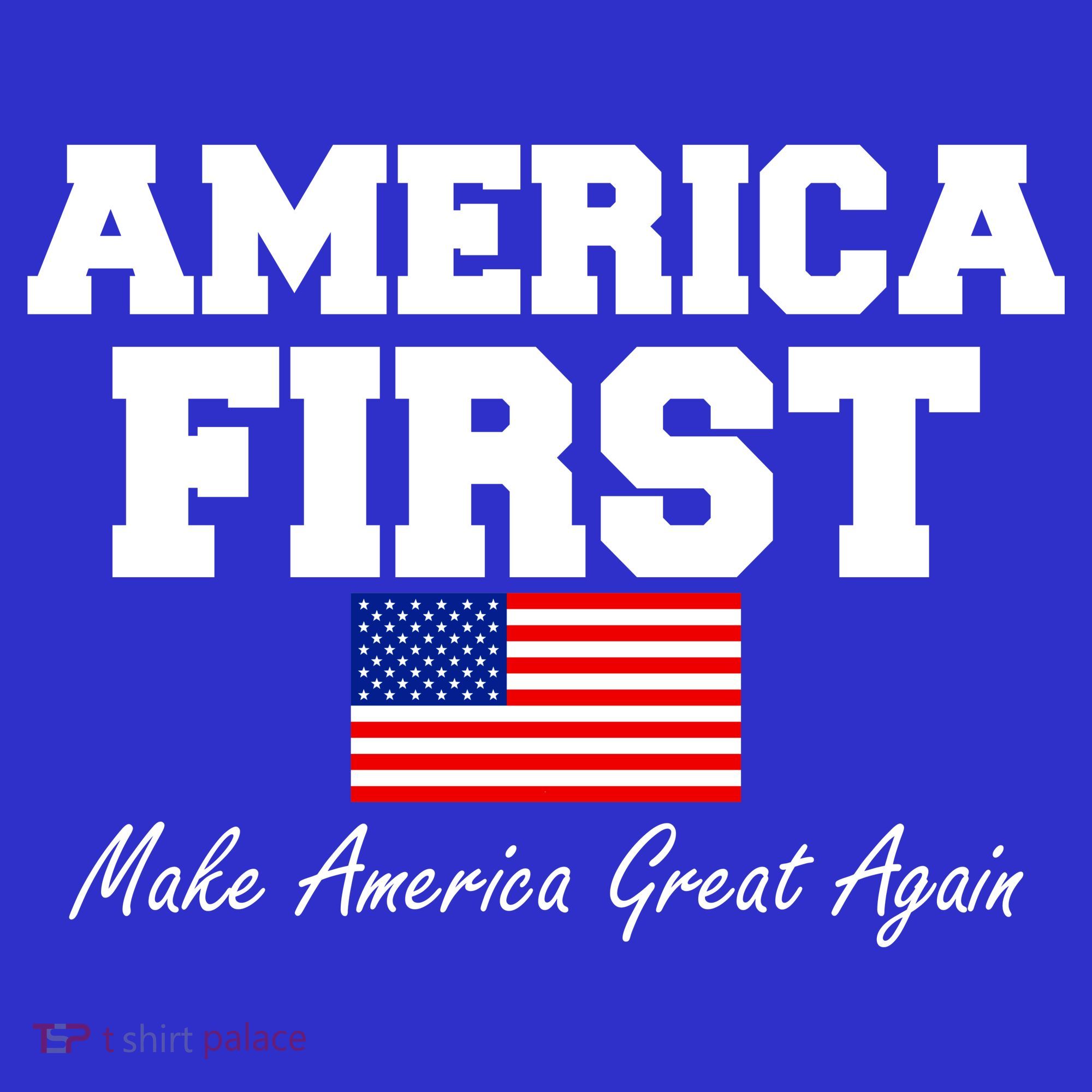 America First Make America Great Again Donald Trump USA Flag Women's Tank Top
