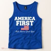 America First Make America Great Again Donald Trump USA Flag Tank Top thumb 2