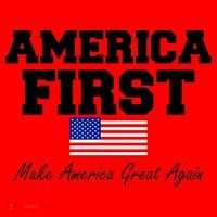 America First Make America Great Again Donald Trump USA Flag Santa Hat thumb 1