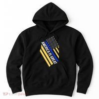 America Is Great Thin Blue Line Flag Hoodie thumb 0