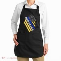 America Is Great Thin Blue Line Flag Apron thumb 2
