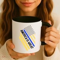 America Is Great Thin Blue Line Flag Coffee Mug thumb 3