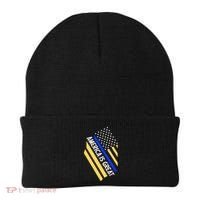 America Is Great Thin Blue Line Flag Beanie thumb 0