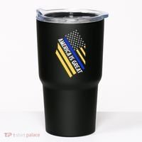 America Is Great Thin Blue Line Flag Tumbler thumb 0