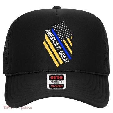 America Is Great Thin Blue Line Flag Hat