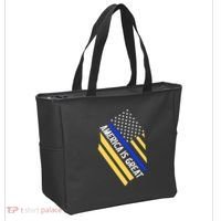 America Is Great Thin Blue Line Flag Tote Bag thumb 2