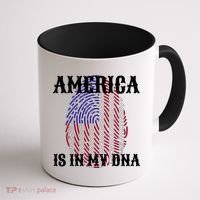 America Is In My DNA Coffee Mug thumb 1