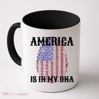 America Is In My DNA Coffee Mug thumb 0