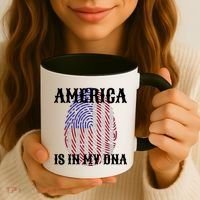 America Is In My DNA Coffee Mug thumb 3