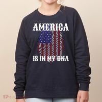 America Is In My DNA Women's Sweatshirt thumb 0