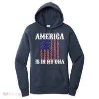 America Is In My DNA Women's Hoodie thumb 0