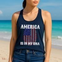 America Is In My DNA Women's Tank Top thumb 2