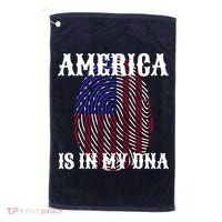 America Is In My DNA Golf Towel thumb 0