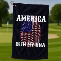 America Is In My DNA Golf Towel thumb 1