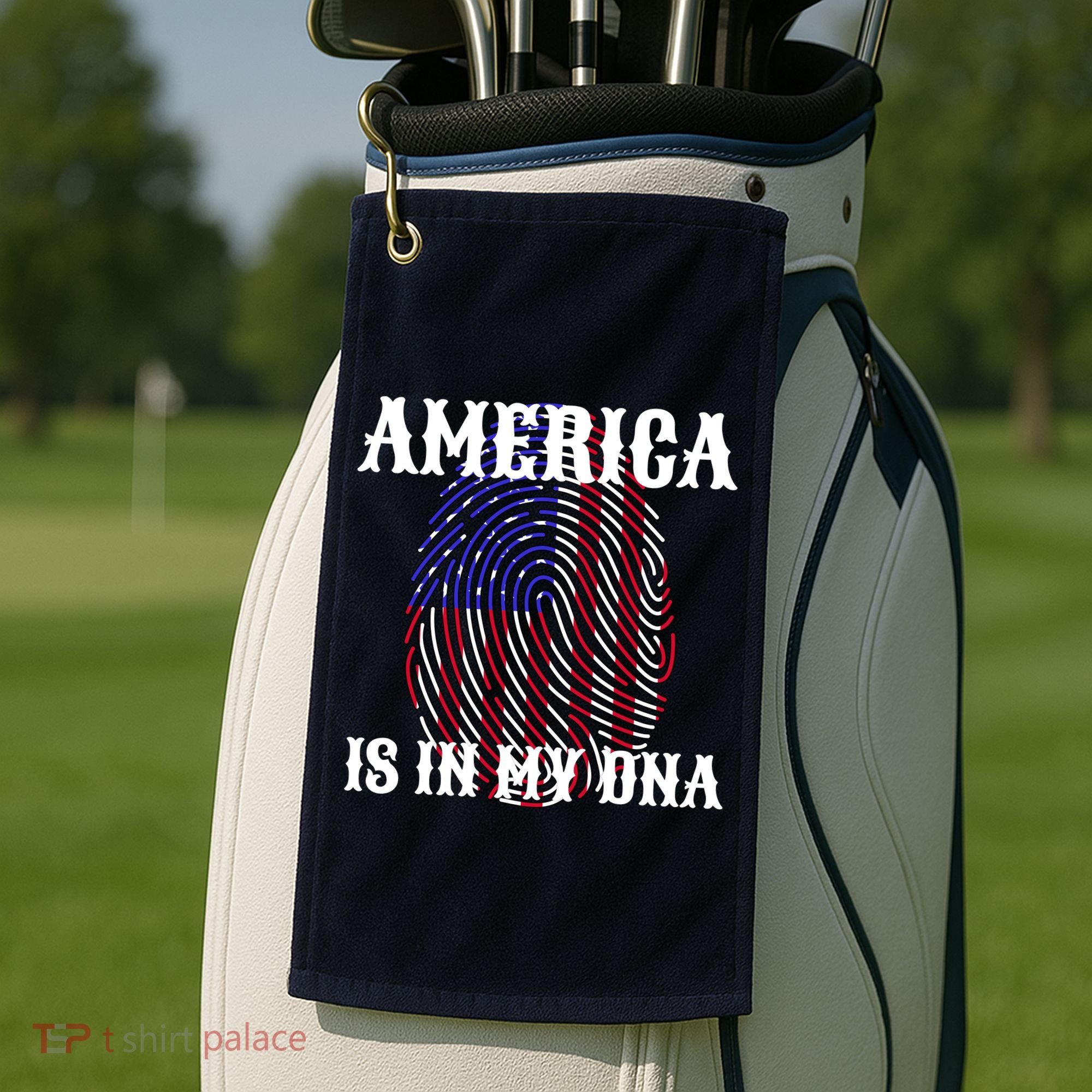 America Is In My DNA Golf Towel