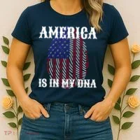America Is In My DNA Women's T-Shirt thumb 2