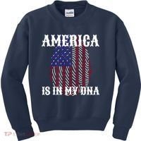 America Is In My DNA Kids Sweatshirt thumb 0