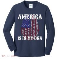 America Is In My DNA Kids Long Sleeve Shirt thumb 0