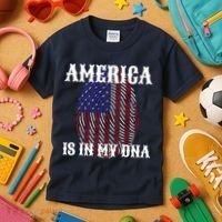 America Is In My DNA Kids T-Shirt thumb 3