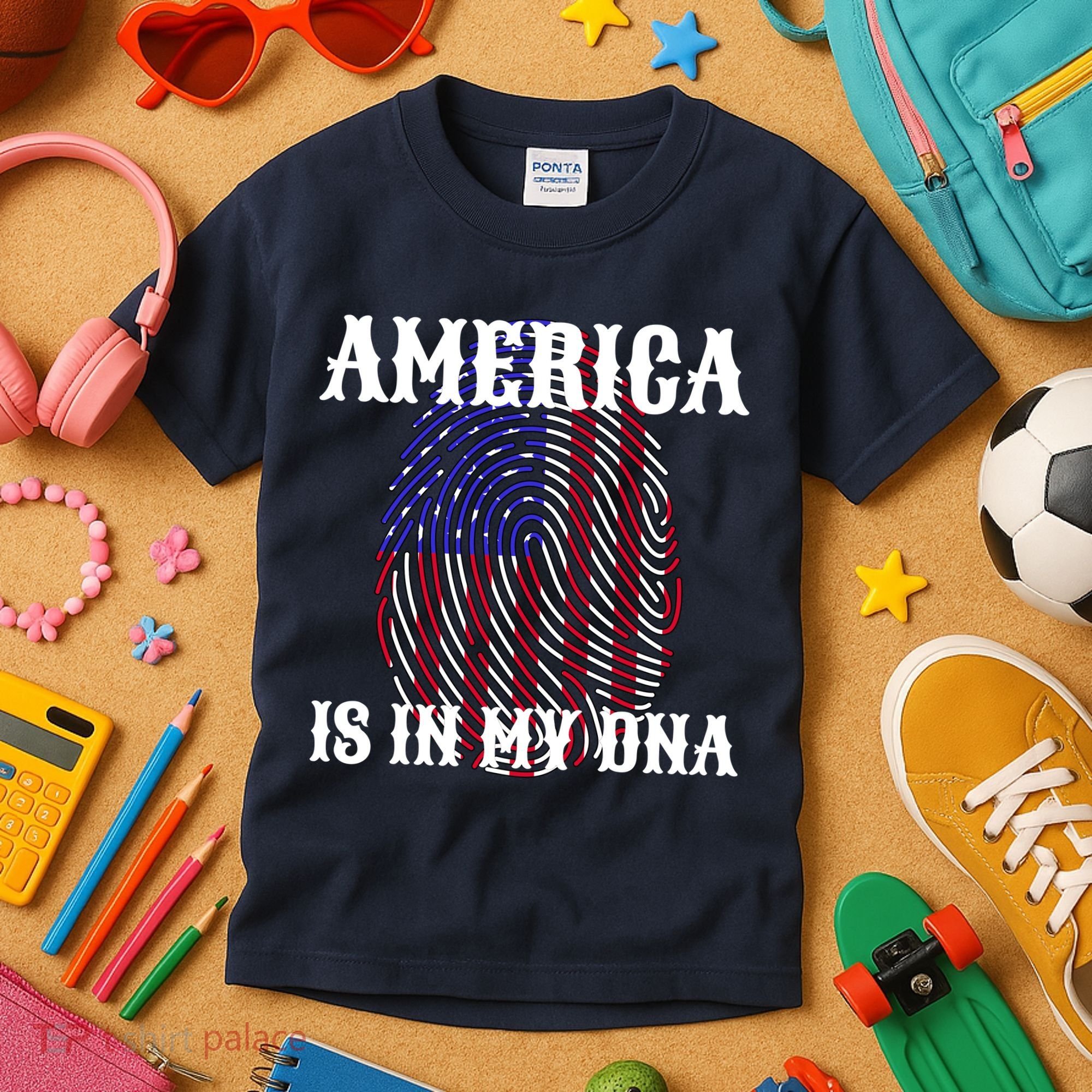 America Is In My DNA Kids T-Shirt