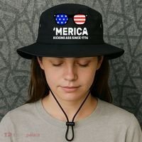 America Kicking Ass Since 1776 Bucket Hat thumb 3
