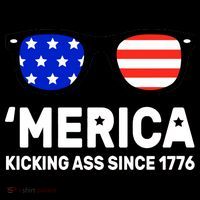 America Kicking Ass Since 1776 Bucket Hat thumb 4