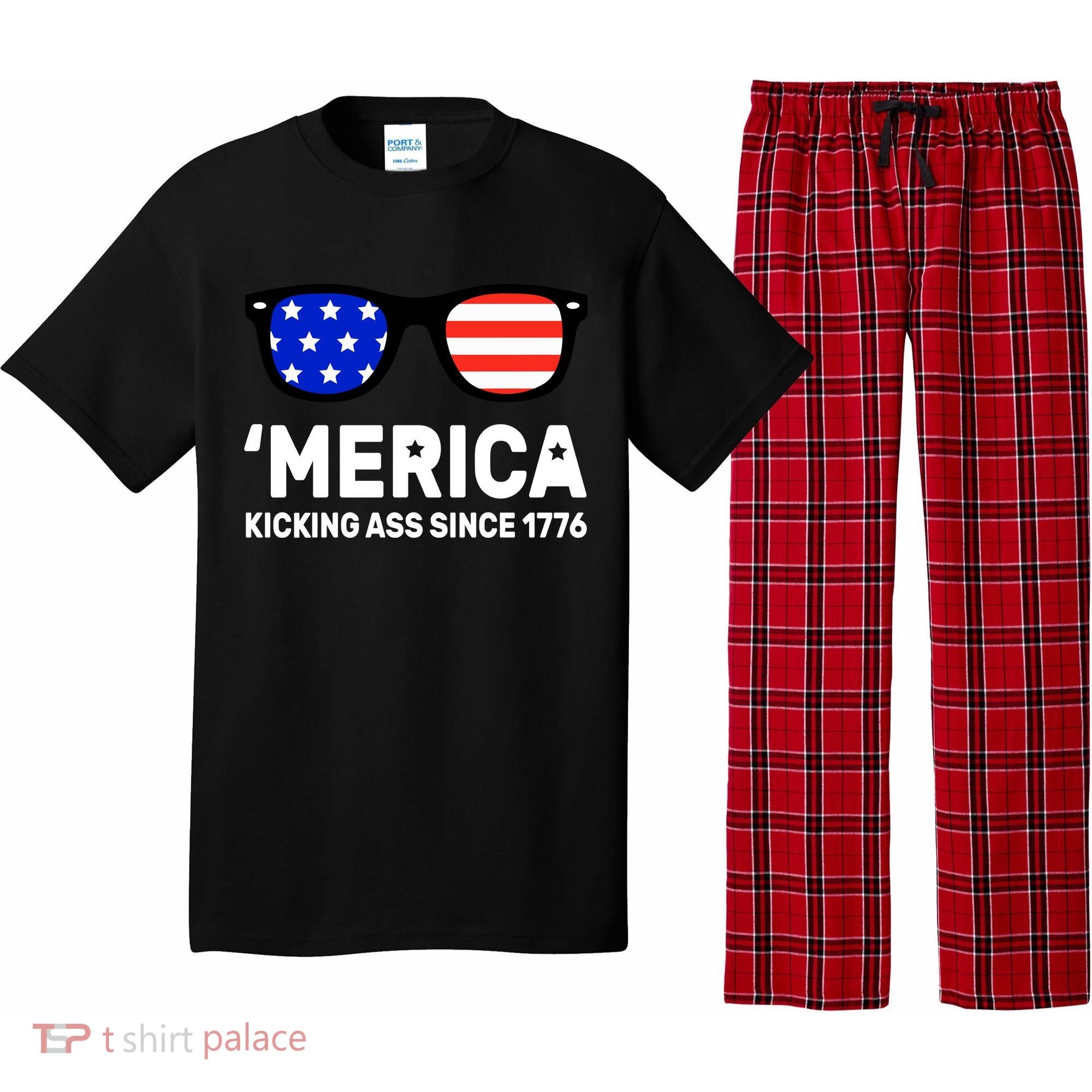 America Kicking Ass Since 1776 Pajama Set