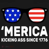 America Kicking Ass Since 1776 Women's Hoodie thumb 2