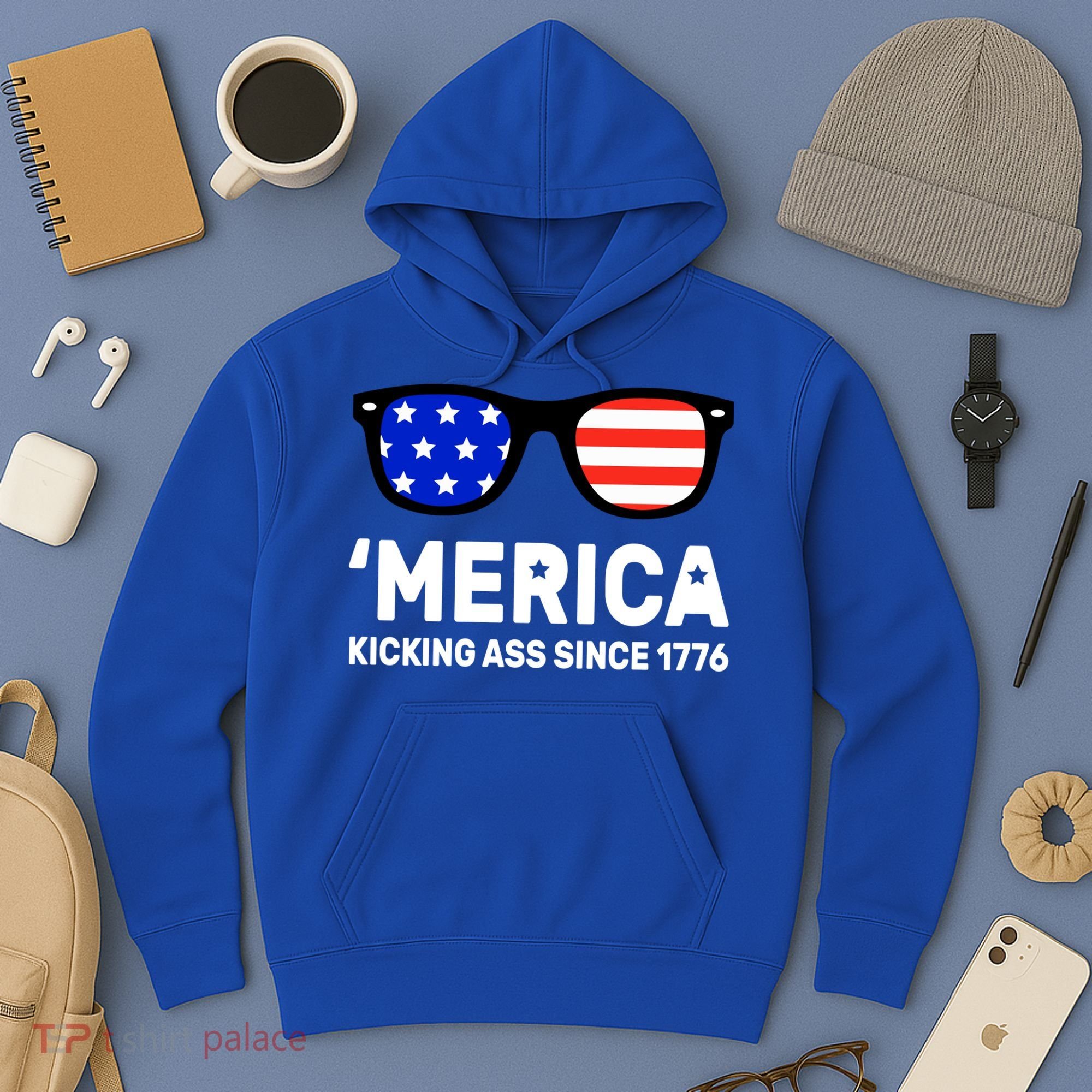 America Kicking Ass Since 1776 Hoodie