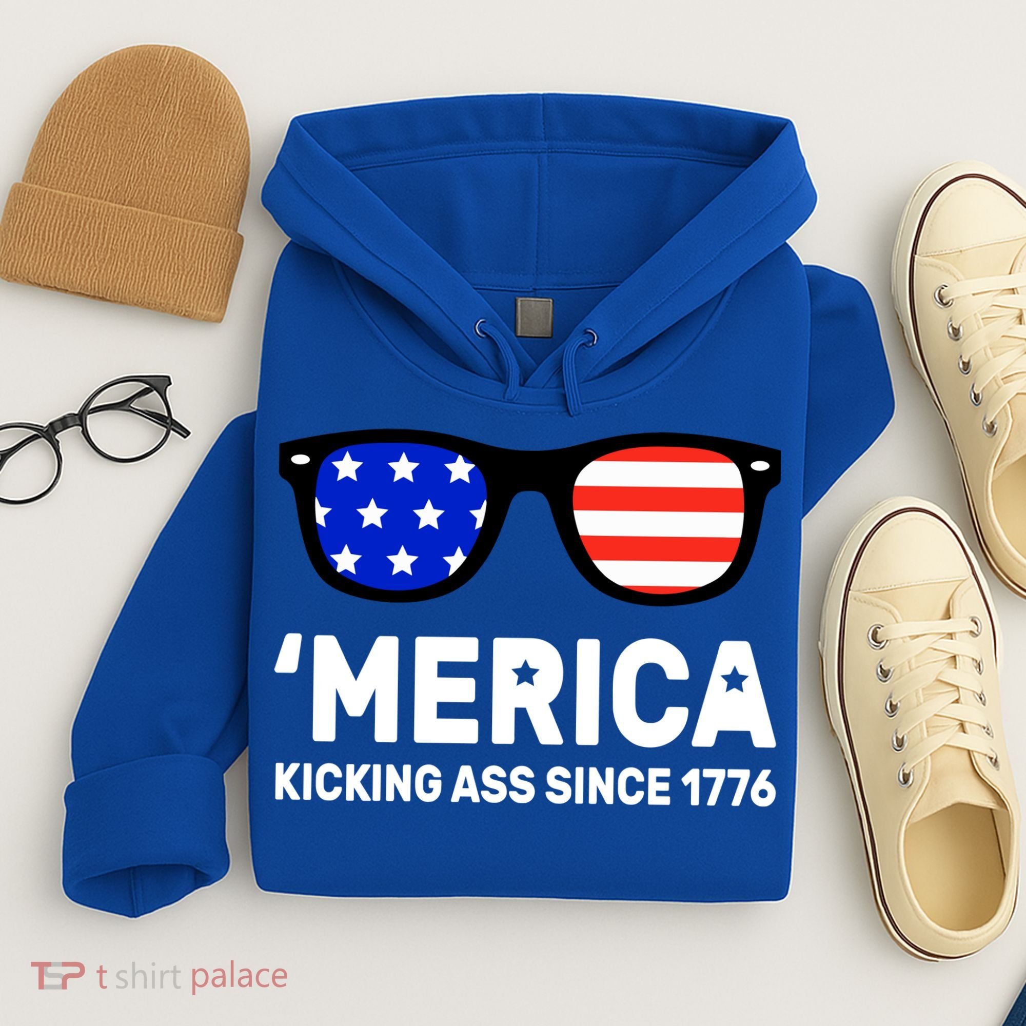 America Kicking Ass Since 1776 Hoodie
