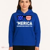 America Kicking Ass Since 1776 Hoodie thumb 5