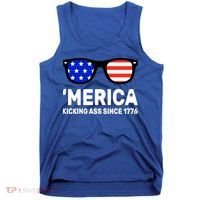 America Kicking Ass Since 1776 Tank Top thumb 0
