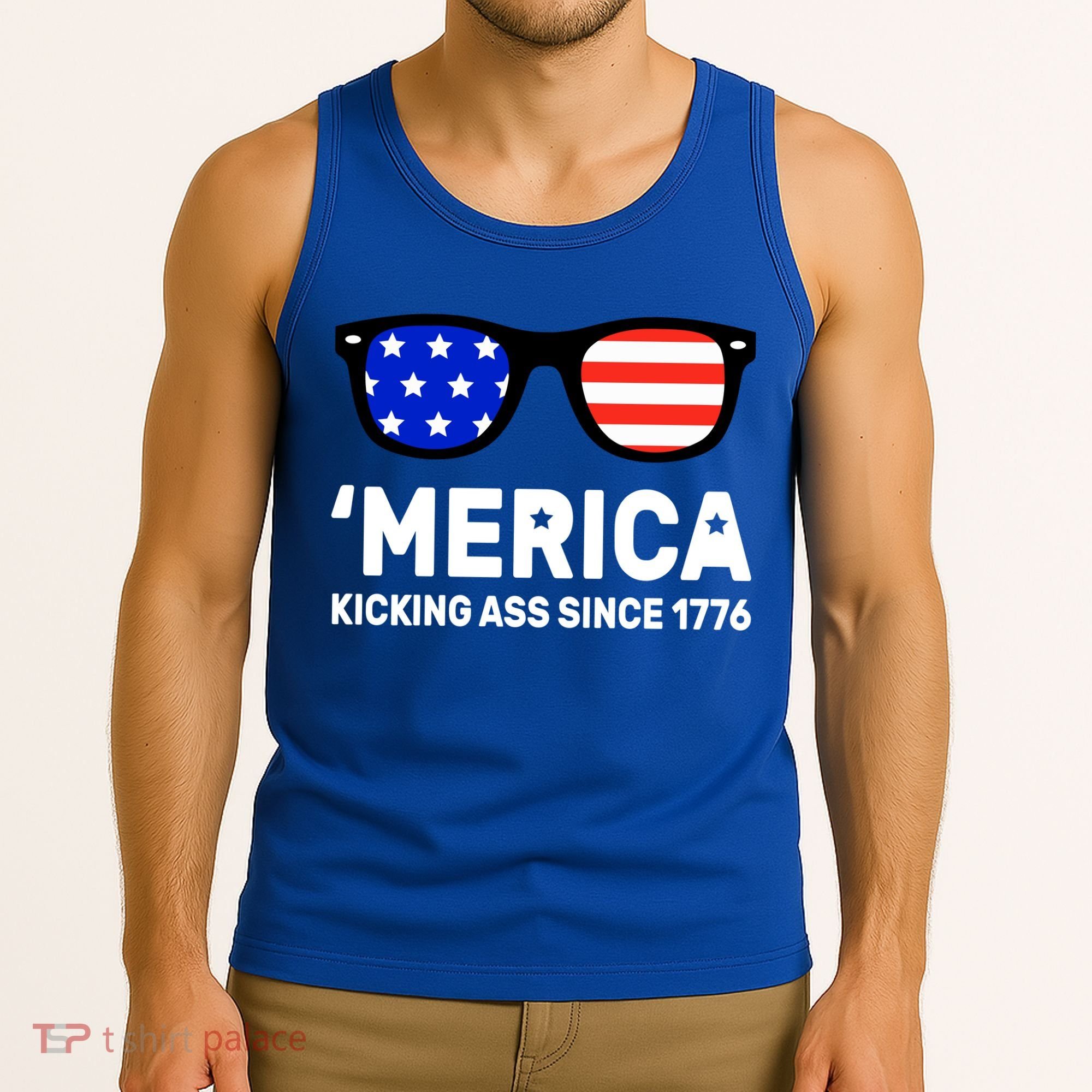 America Kicking Ass Since 1776 Tank Top