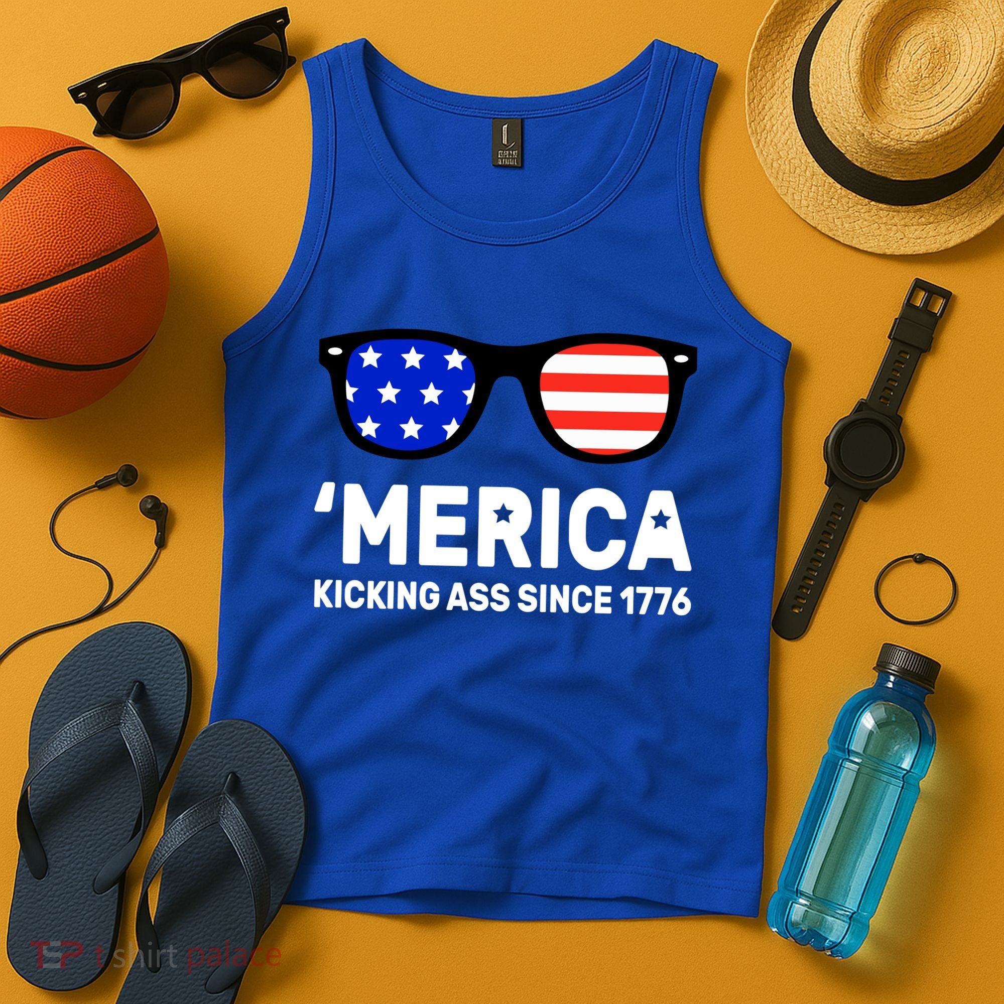 America Kicking Ass Since 1776 Tank Top