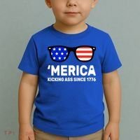 America Kicking Ass Since 1776 Toddler T-Shirt thumb 2