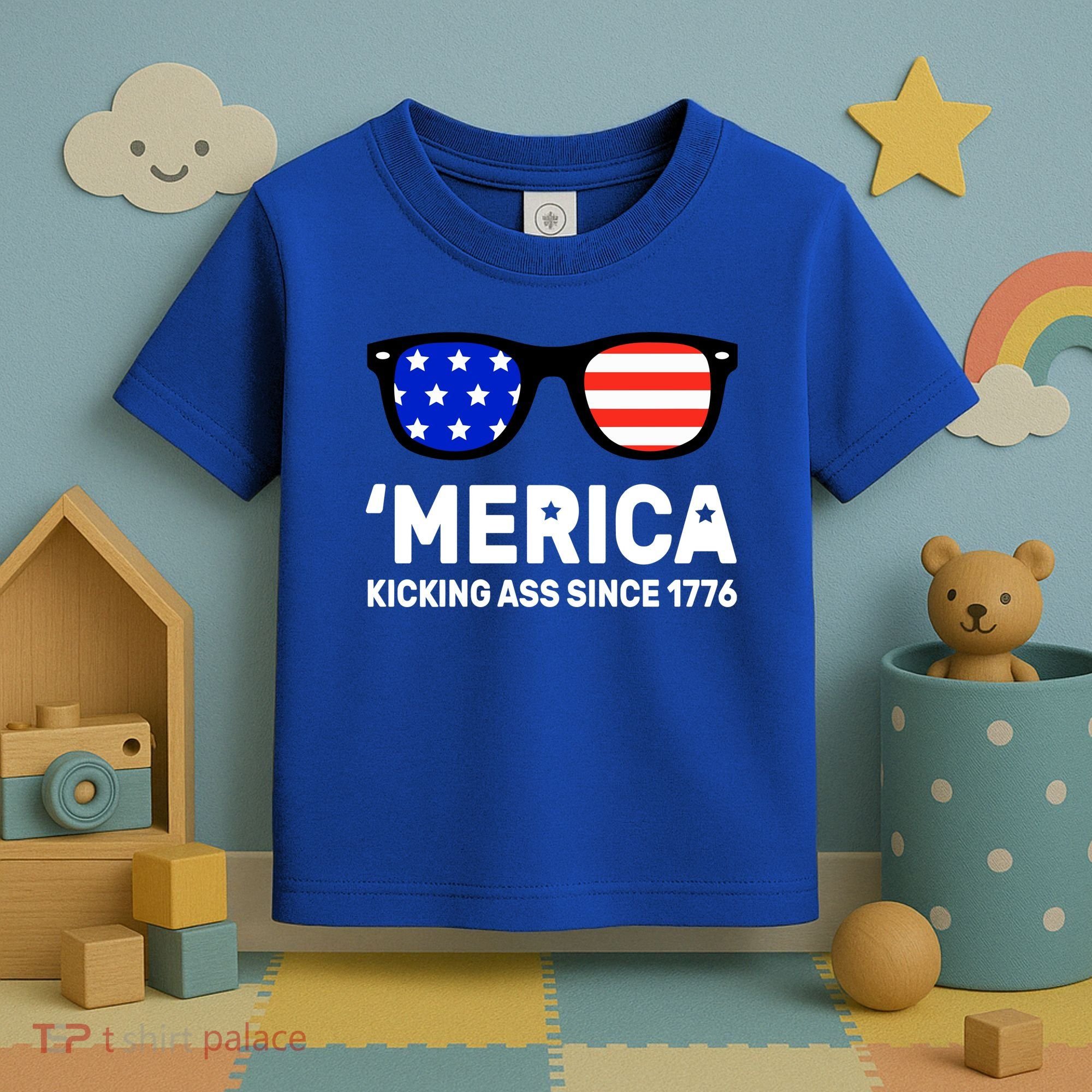 America Kicking Ass Since 1776 Toddler T-Shirt