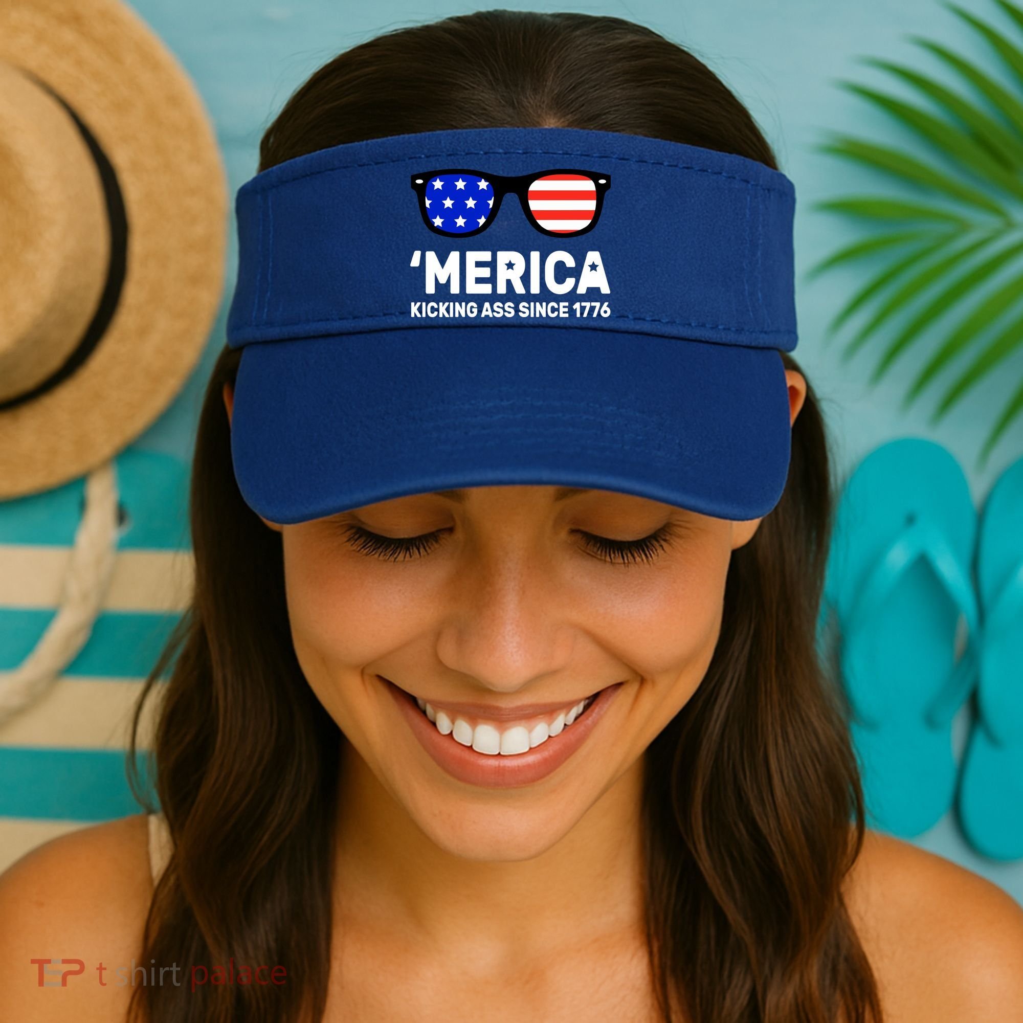 America Kicking Ass Since 1776 Visor