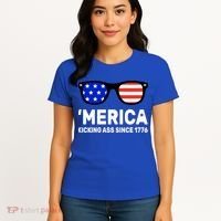 America Kicking Ass Since 1776 Women's T-Shirt thumb 4