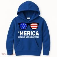 America Kicking Ass Since 1776 Kids Hoodie thumb 0