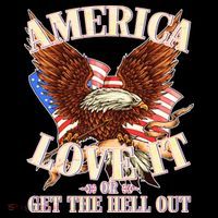 America Love It Or Get the Hell Out Backpack thumb 2
