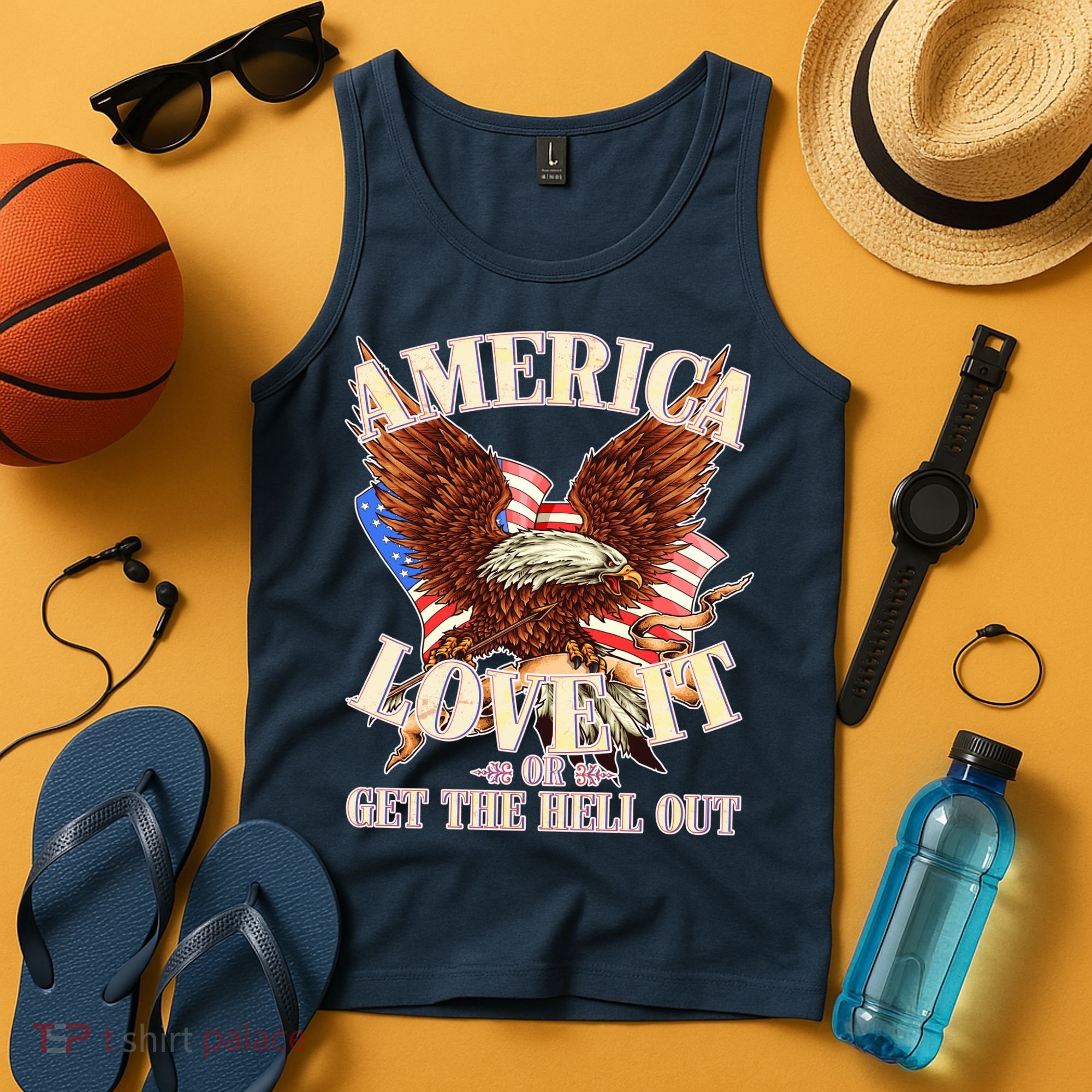 America Love It Or Get the Hell Out Tank Top