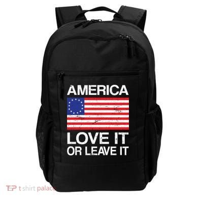 America Love It Or Leave It Betsy Ross Backpack
