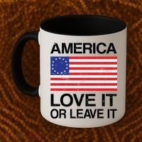 America Love It Or Leave It Betsy Ross Coffee Mug thumb 2