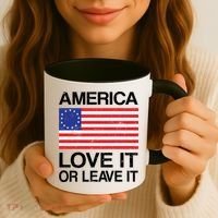 America Love It Or Leave It Betsy Ross Coffee Mug thumb 3
