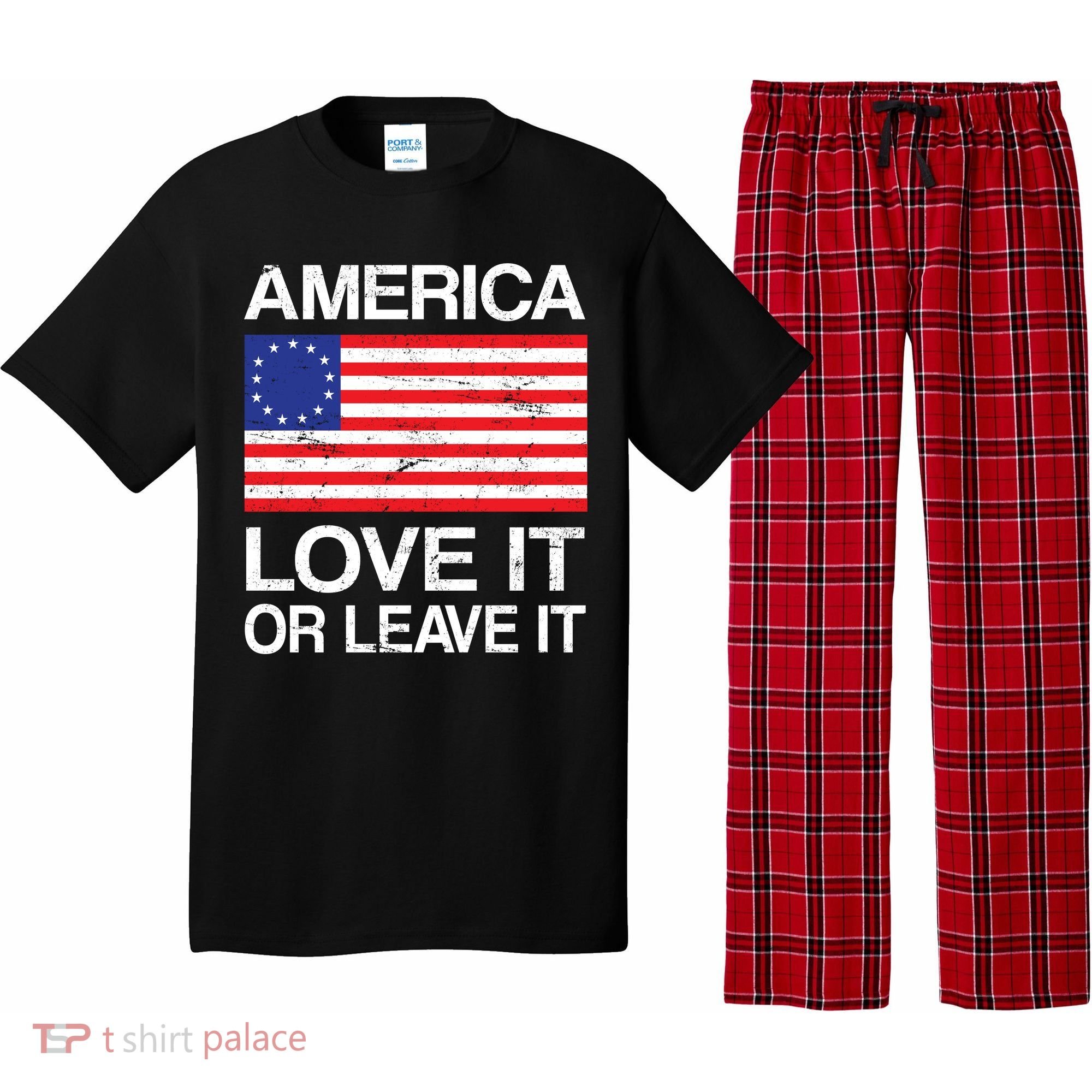 America Love It Or Leave It Betsy Ross Pajama Set