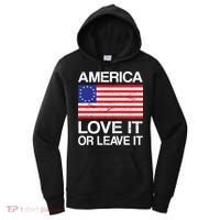 America Love It Or Leave It Betsy Ross Women's Hoodie thumb 0
