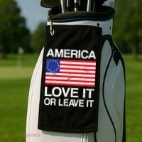 America Love It Or Leave It Betsy Ross Golf Towel thumb 2
