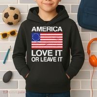 America Love It Or Leave It Betsy Ross Kids Hoodie thumb 2