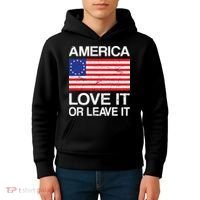 America Love It Or Leave It Betsy Ross Kids Hoodie thumb 4