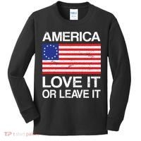 America Love It Or Leave It Betsy Ross Kids Long Sleeve Shirt thumb 0